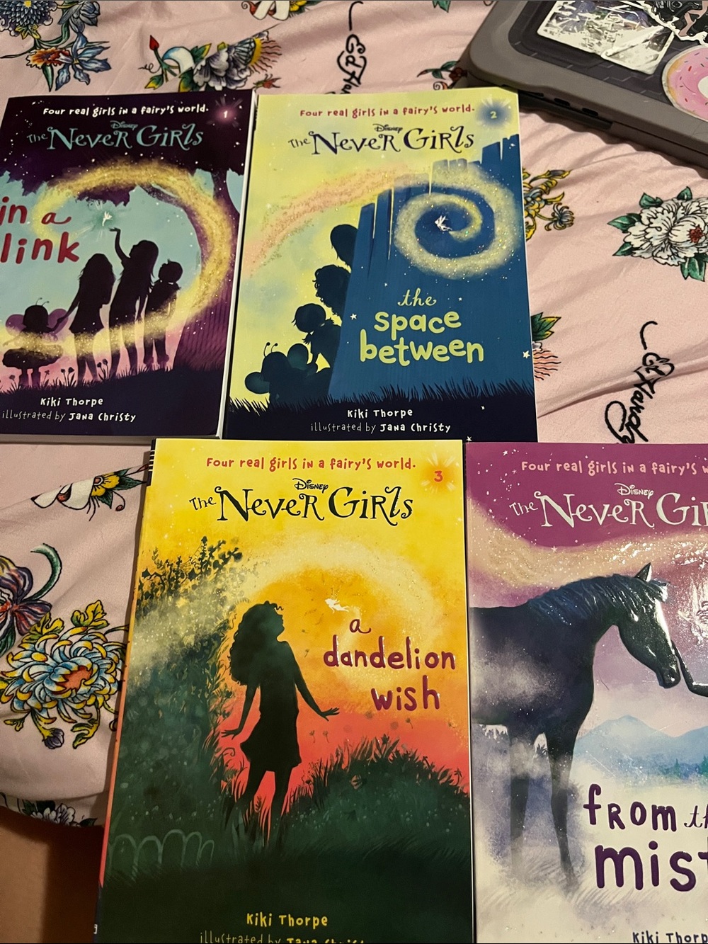 Disney The Never Girls Children's Book Set - Yellow, Blue, Purple Covers